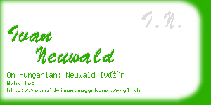 ivan neuwald business card